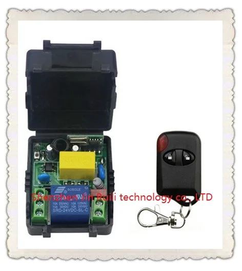

AC220V 10A 1CH Wireless Remote Control Switch System Receiver + cat eye Transmitters for Appliances Gate Garage Door