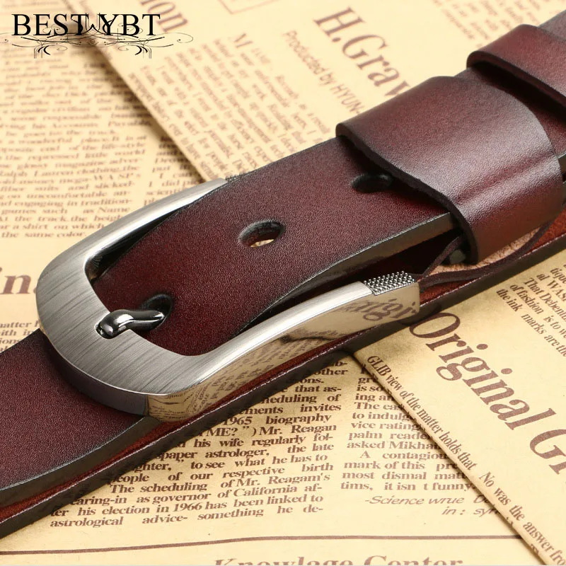 

Best YBT Men Belt Imitation leather Alloy Pin buckle Business affairs Outdoor Sports Hot Selling High Quality Men Belt