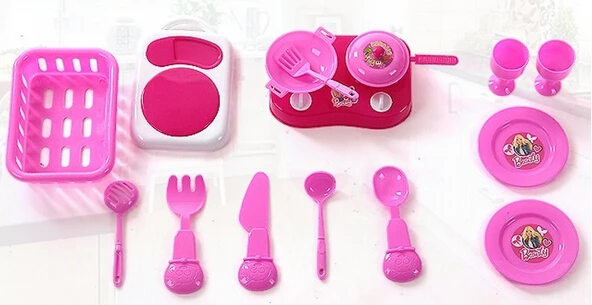 Детский комплект для ролевых игр пластиковые миниатюрные кухонные