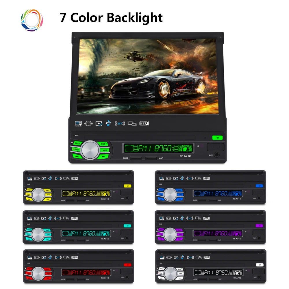 Camecho 1 Din автомагнитола Android радио Bluetooth Автомагнитола Автомобильный мультимедийный gps Зеркало Ссылка AM/FM/RDS Авто MP5 радио плеер