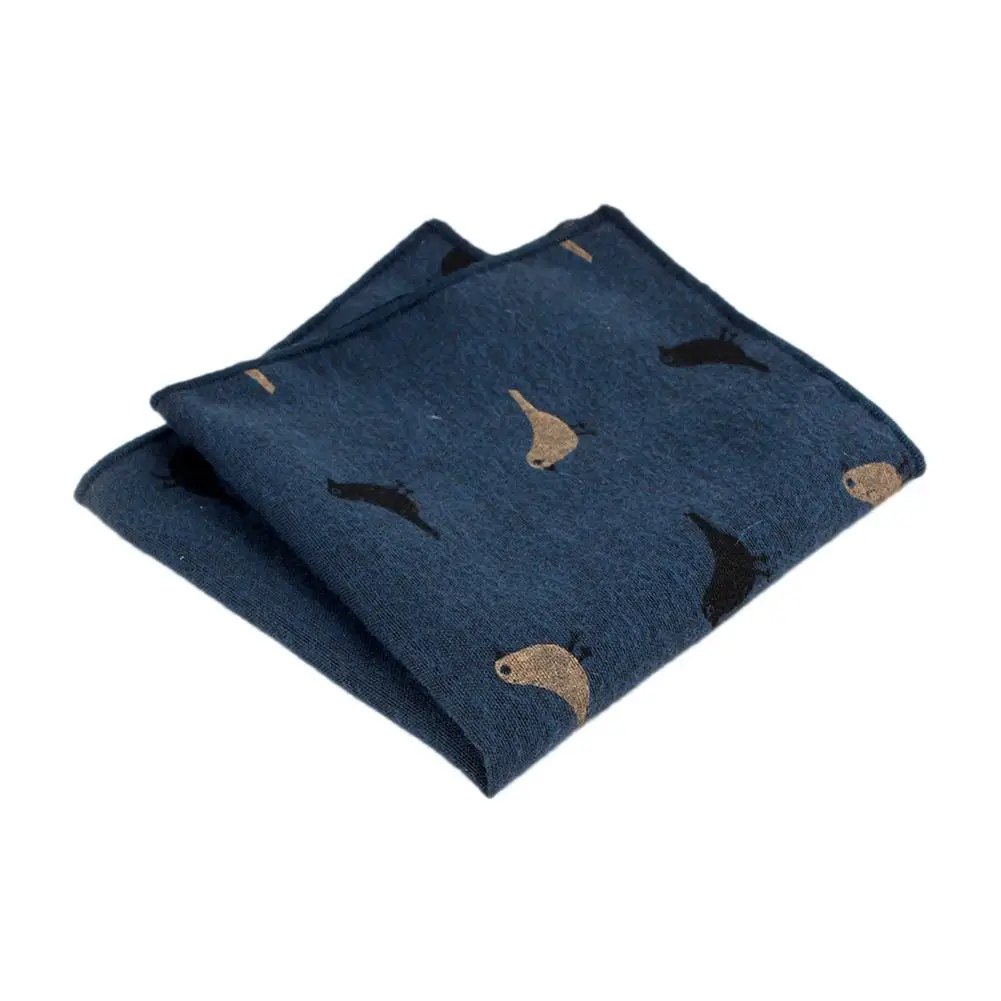 Мужской Повседневный хлопковый платок с карманом и принтом героями мультфильмов