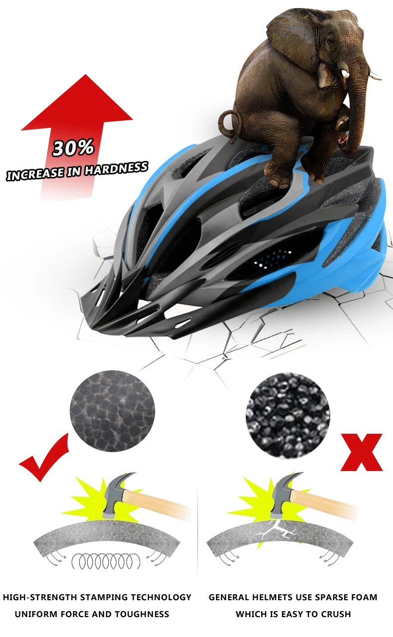 X-TIGER,, ультралегкий велосипедный шлем, литой, MTB, велосипедный шлем для горного велосипеда, защитный шлем, для улицы, для альпинизма, для мужчин и женщин