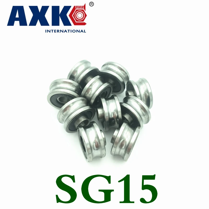 

2021 Axk 10 Pcs Sg15 Sg5rs U Groove Bearings 5x17x8x9.75mm For Tracking Guide Roller For Co2 Laser Engraving Cutting Machine