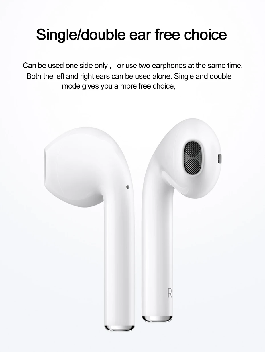 HOCO двойные наушники мини 3D стерео звук Bluetooth настоящие Беспроводные спортивные с