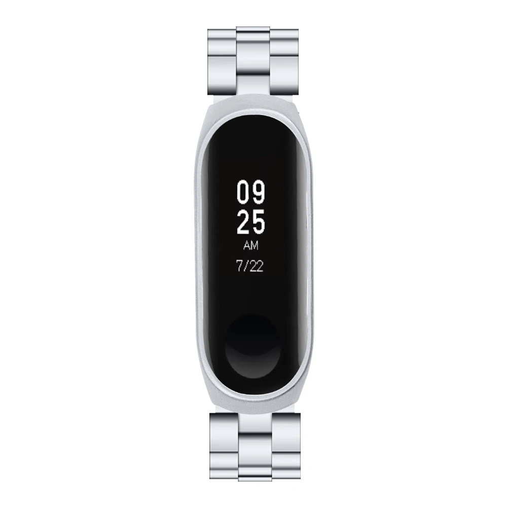 OULUCCI металлический ремешок для xiaomi band 4 ремешок браслет из нержавеющей стали ремешок для xiaomi mi band 3 ремешок mi band 4 ремешок