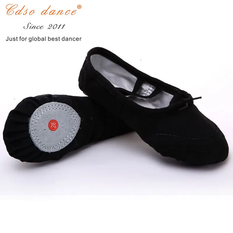 Фирменная обувь для танцев Cdso новые кожаные/холщовые балетные туфли