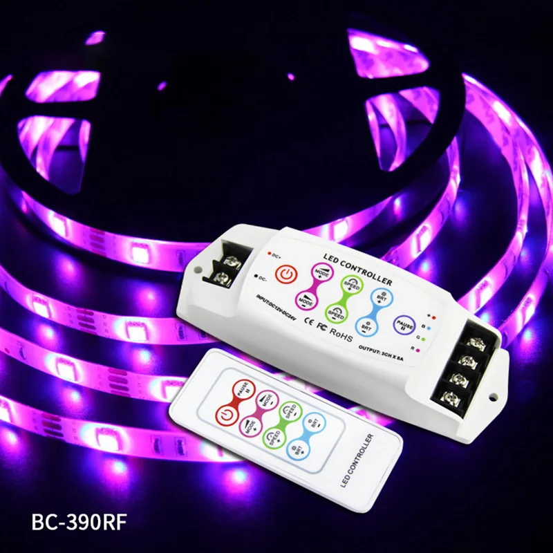 Bc 390Rf 8A/Ch X 3 Многофункциональный Rgb светодиодный контроллер беспроводной пульт