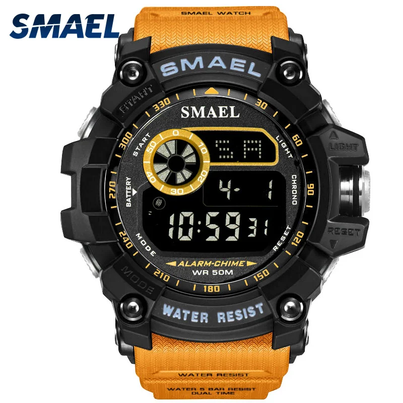 Часы мужские цифровые спортивные SMAEL часы водонепроницаемые Relogio Masculino Militar 8010