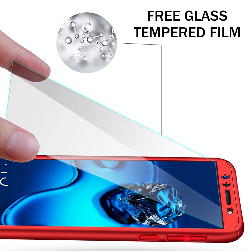 Роскошные 360 противоударный чехол для телефона для huawei Honor 20 Pro 20i 10 10i 9 9i 8 P Smart плюс Y5 Y6 Y7 Prime Y9 с Стекло