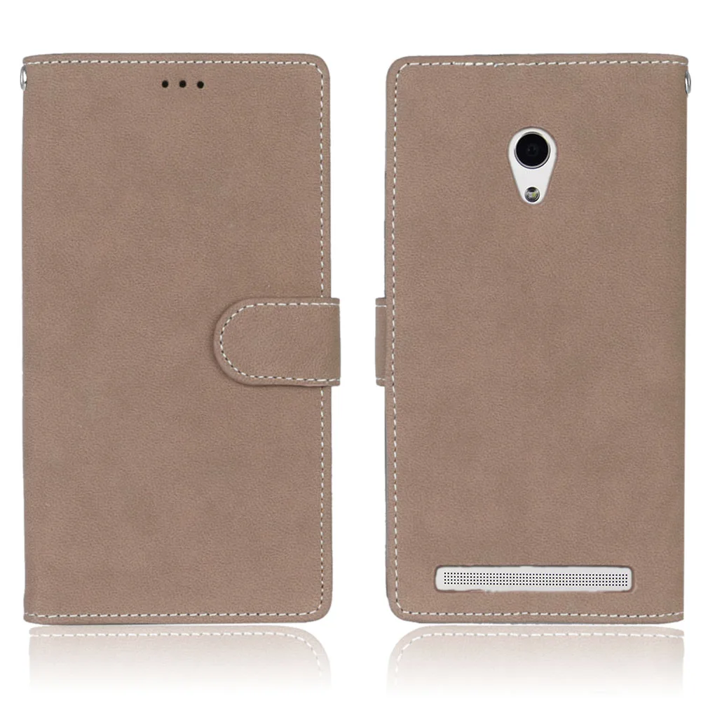 Luxury Multifunction 3 Card Slot Case For Asus ZenFone 2 Laser ZE500KL ZE550KL ZE601KL Matte Wallet 5 6 | Мобильные телефоны и