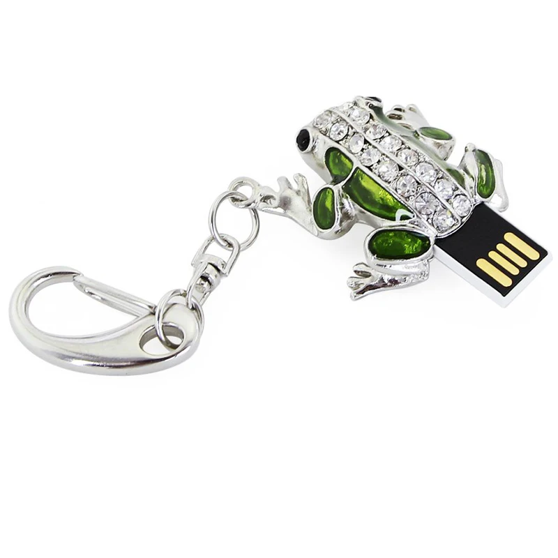 Новинка USB флеш-накопители 8 ГБ 16 ГБ 32 ГБ 64 Гб Хрустальная лягушка U дисковая флеш-память 32 ГБ для настольных ПК