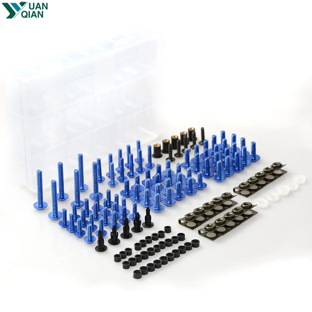 CNC aluminum Fairing Bolt Screws Kit For Kawasaki ZXR400 ZXR 400 ZZR600 ZZR 600 KLE500 KLE 500 VERSYS 1000 Z1000 Z-1000 ZX10R | Автомобили