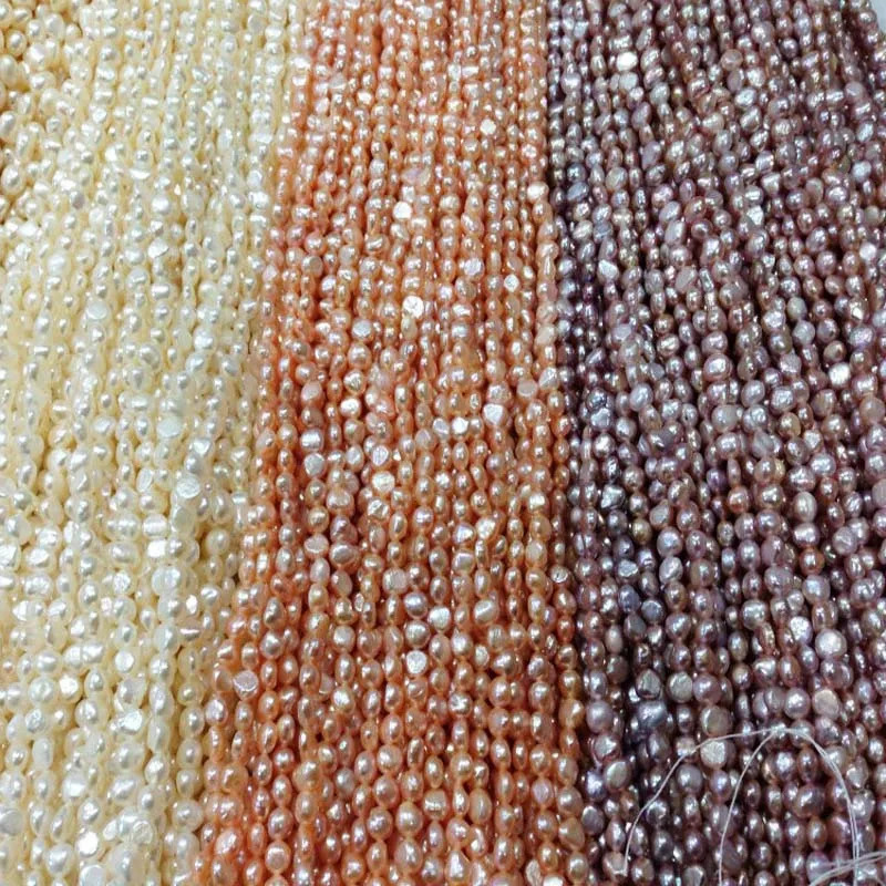 freshwater pearl white pink purple 6-7mm 14&quot wholesale nature loose beads DIY jewelry | Украшения и аксессуары