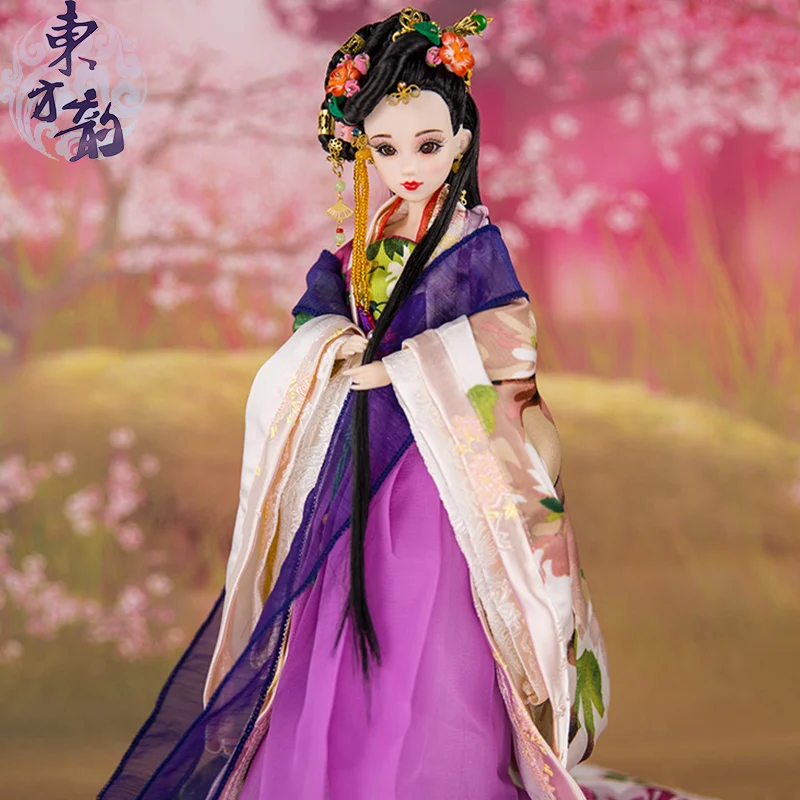 Настоящий Костюм East Charm 1/6 как BJD He Zheng princess с макияжем новейший набор высокое