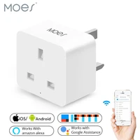 uk wifi smart socket power plug outlet mobile app remote control works with alexa google home no hub required