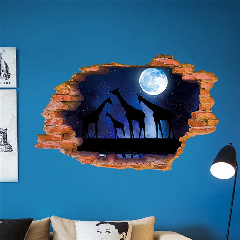 Самодельные настенные 3d наклейки с галактическим пространством съемные