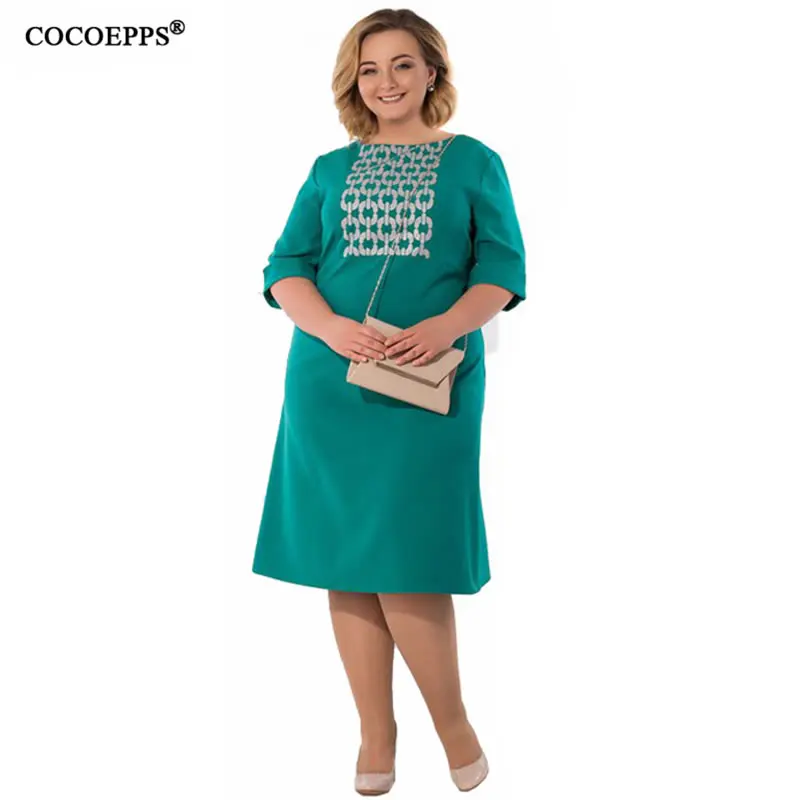 Женские платья COCOEPPS большие размеры 5XL 6XL лето 2019|Женские платья| |