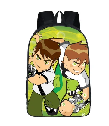 16 дюймов Детский рюкзак Ben 10 Ben Tennyson школьный рюкзак для подростков мальчиков детская школьная сумка дорожная сумка с пеналом
