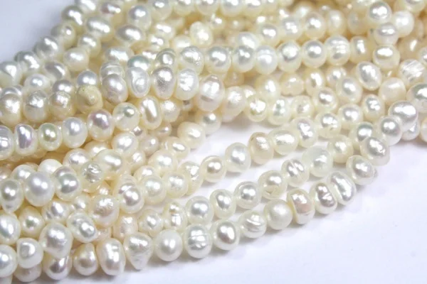 Beautiful Beads 4mm White Jewelry Supplies | Украшения и аксессуары