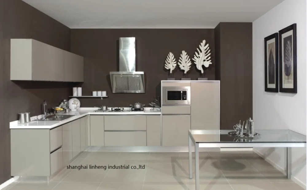 Глянцевая/Лаковая кухонная утварь кухонный шкаф с эффектом блеска (с блеска) |