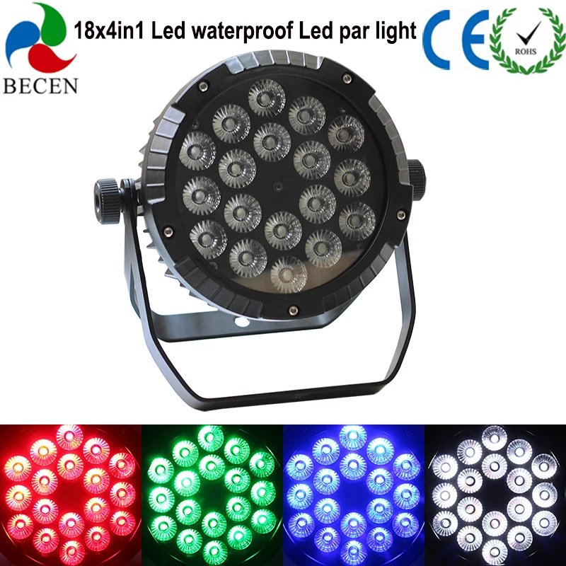 Светодиодный сценический светильник 18X10 Вт RGBW 4в1 светодиодный Par Can Light