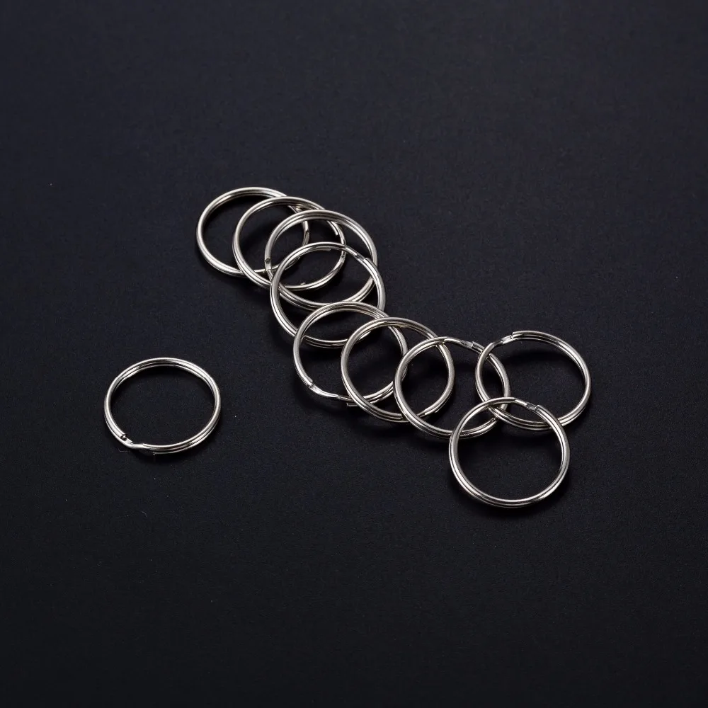 20pcs/lot Metal Split Key Holder Rings 15 20 25 28 30 32 35 38 40MM Blank Round for DIY Chian Making Accessories | Украшения и