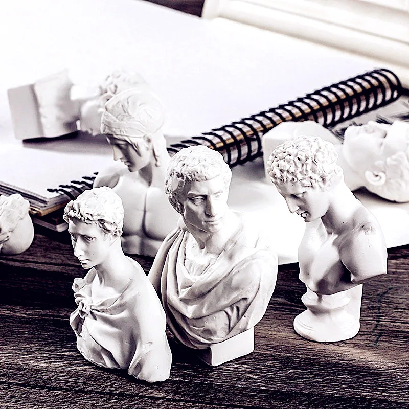 Скульптура Ares Agrippa, 10 шт./набор, Giuliano de' Медичи Маркус джуниус Брутус, статуэтки из смолы, пластырь, искусство и ремесло, украшения для дома L2713