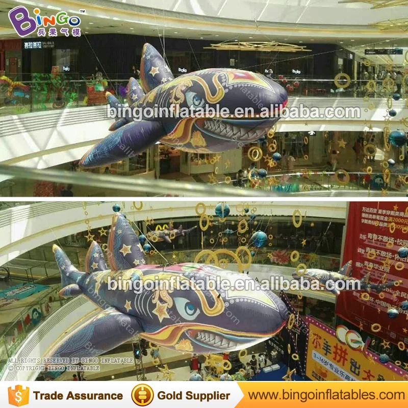 

Customized inflatable colorful shark marine life blow-up shark inflatables for hanging or ground decoration toys