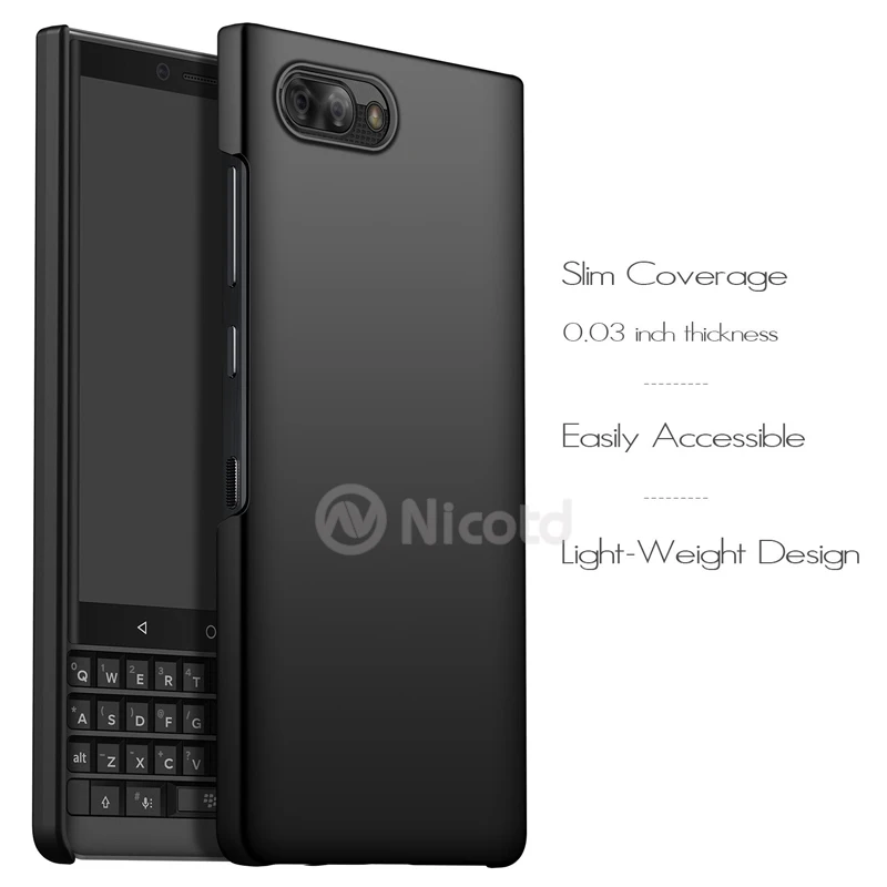 Чехол для BlackBerry Key2 тонкий ПК Жесткий Чехол для телефона Премиум материал анти-капля ультра тонкая задняя крышка для BlackBerry KeyTwo BBF100-1