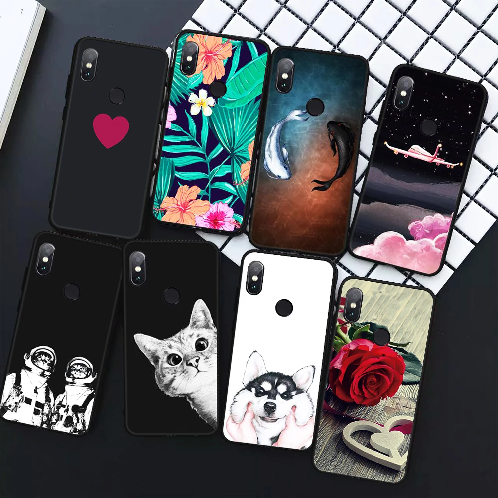 Матовый ТПУ чехол для телефона для Xiao mi Red mi Note 5 6A 6 Pro 5A 5 Plus чехол для Xiaomi mi A2 Lite 8 A1 mi 8 SE Pocophone F1
