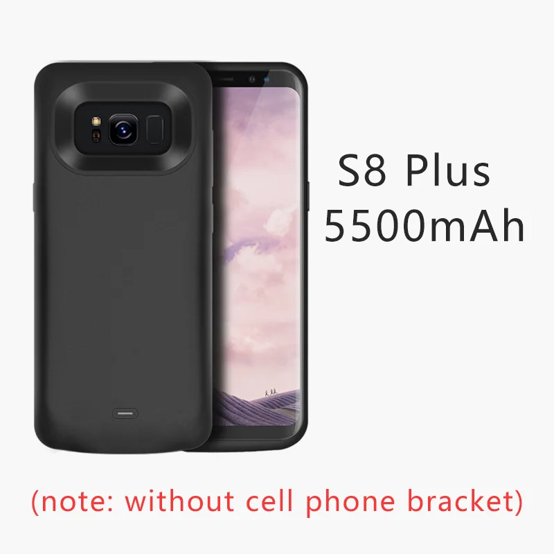 5000 6500 мАч чехол для аккумулятора, чехол для samsung S8 Plus S9 S9 Plus, чехол для зарядки аккумулятора - Цвет: Black S8Plus (limit)