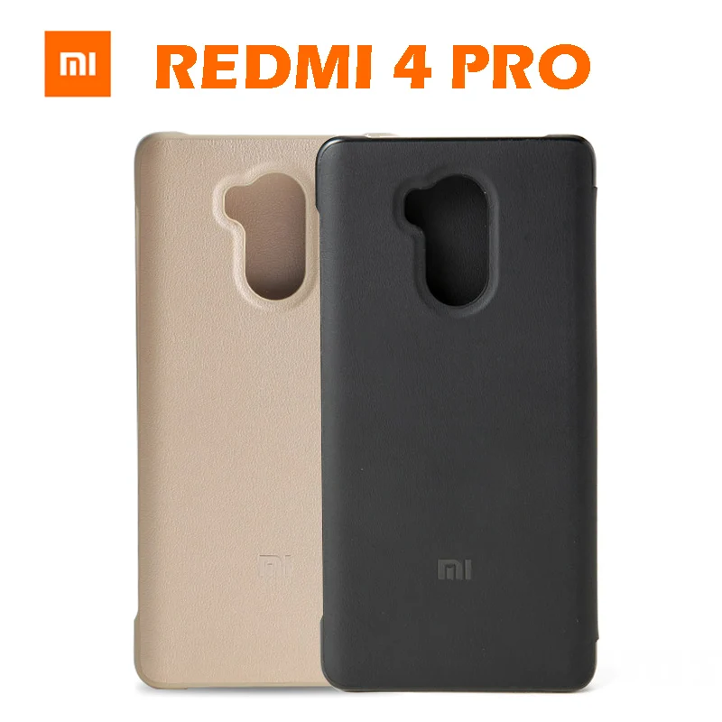 Оригинальный чехол-книжка для Xiaomi Redmi 4 Pro Prime защитный чехол Матовый кожаный с