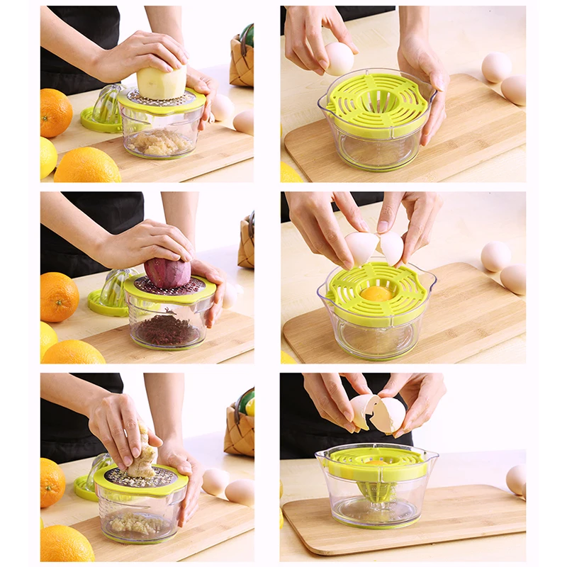 

Multifunctional Grater Orange Citrus Squeezer Manual Citrus Lemon Juicer Fruit Kitchen Lime Press Potato Cutter Chopper Shavings