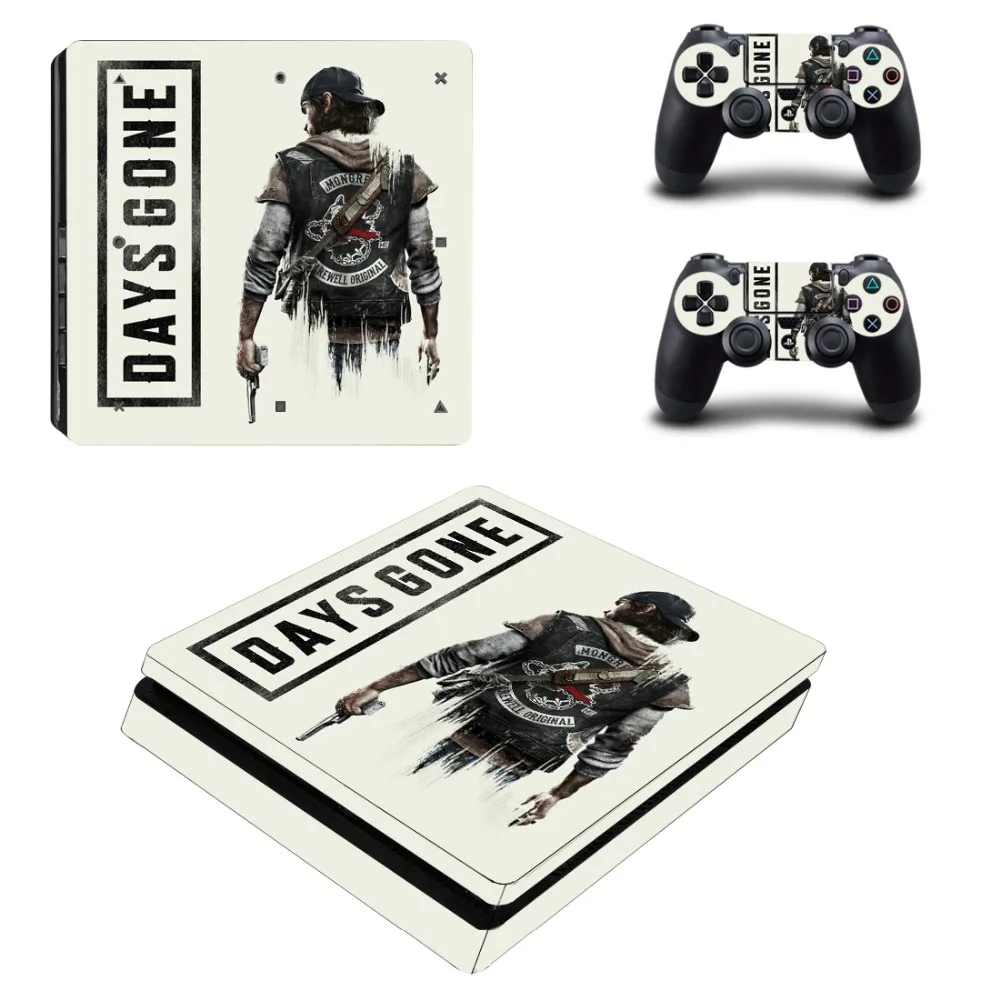 Days Gone PS4 Slim Skin Sticker Decal for PlayStation 4 Console and Controller PS4 Slim Skins Stickers Vinyl