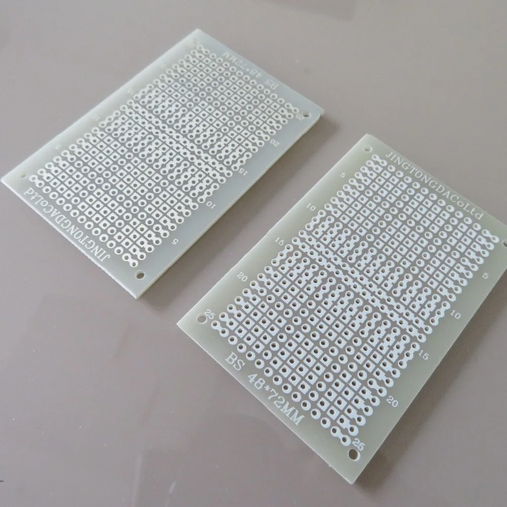 48x72 мм FR4 Стекловолоконная универсальная полосатая доска Veroboard pcb совместное