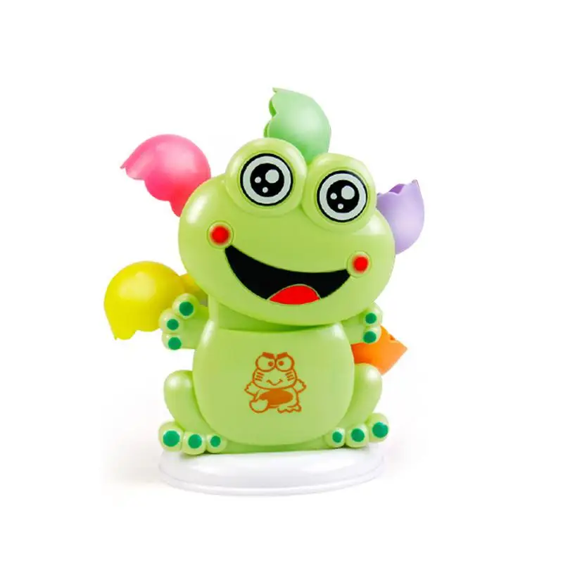 Frog 7 шт. детские игрушки для ванной детские пляжные игрушки Собака Рыба резиновая утка Aninal Baby Shower игры Reborn Baby Doll ванна для ванной игрушки в виде медведей для ребенка - Цвет: Frog