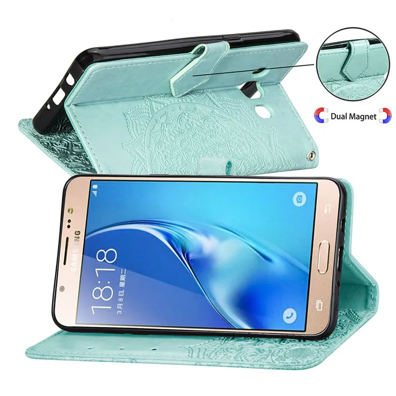 Чехол для Samsung Galaxy J5 2016 J510 SM J510F кожаный чехол кошелек с магнитной застежкой