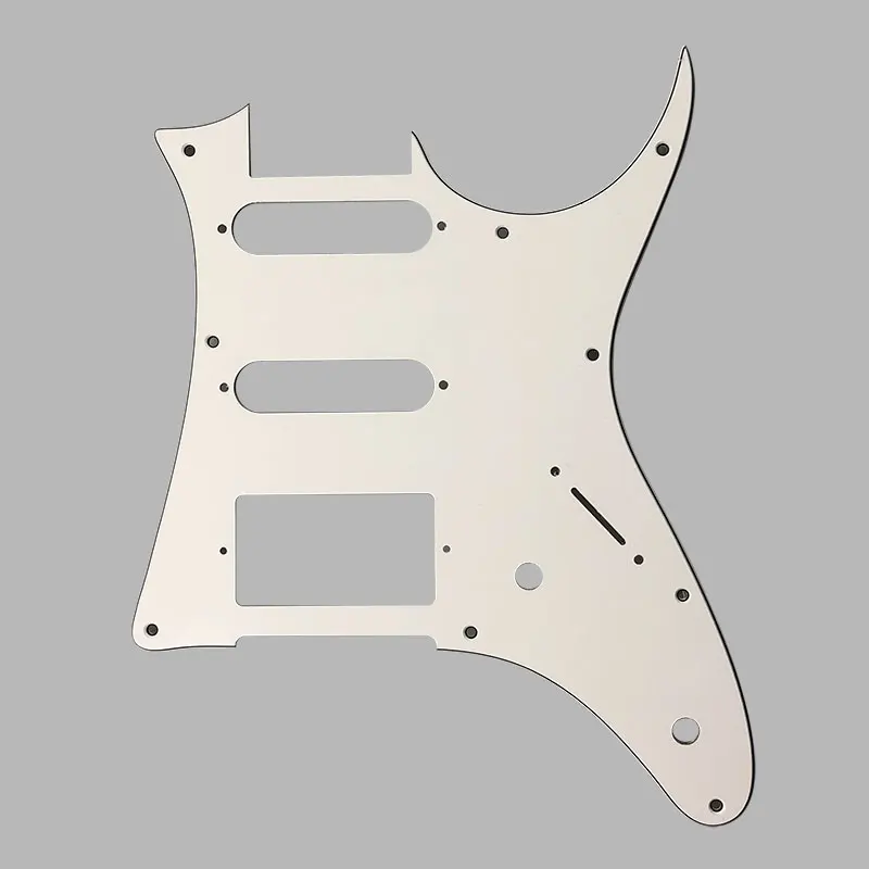 3Ply White Pleroo пользовательские гитарные части-для MIJ Ibanez GRX40 гитары накладки хамбакера пикап царапины пластины - Цвет: 3Ply White