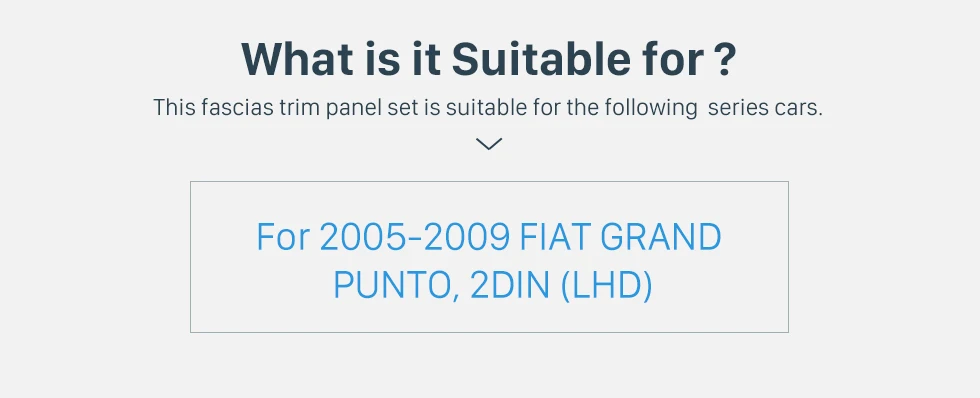 Harfey 2DIN автомобильный радиоприемник Лицевая панель накладка для 2005-2009 FIAT GRAND PUNTO(Левый руль) приборная установка панель вывеска в виде надписи на автомобильном номере