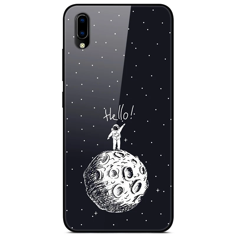 F для VIVO Y91C чехол VIVOY91C стеклянный жесткий чехол для телефона для VIVO Y91i чехол VIVO Y91 C мягкий бампер чехол закаленное для Vivo Y93 Y 93