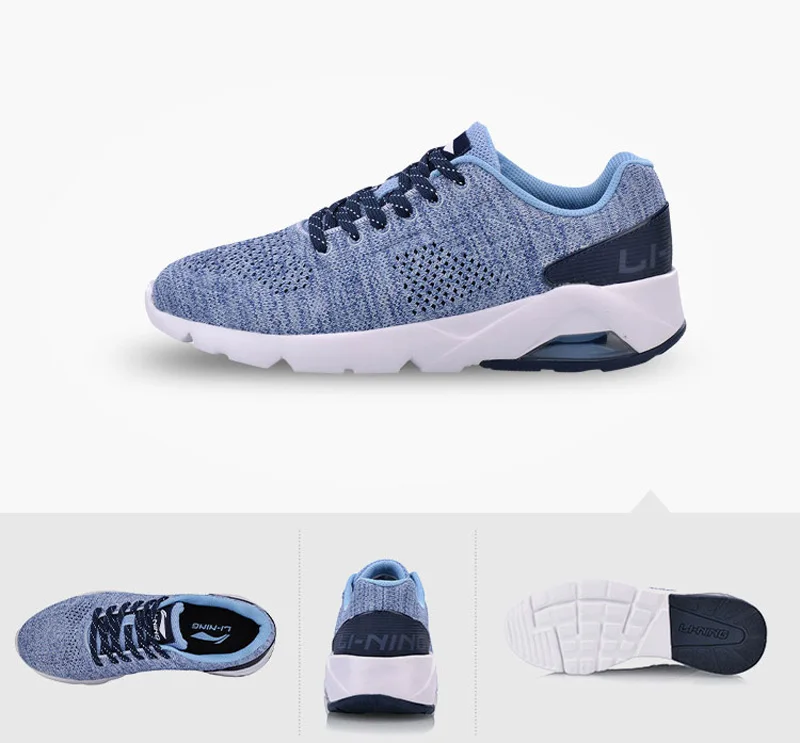 Li-Ning/Женская обувь с пузырьками; обувь для образа жизни; дышащая удобная спортивная обувь с подкладкой; кроссовки-светильник; AGCN036 YXB171