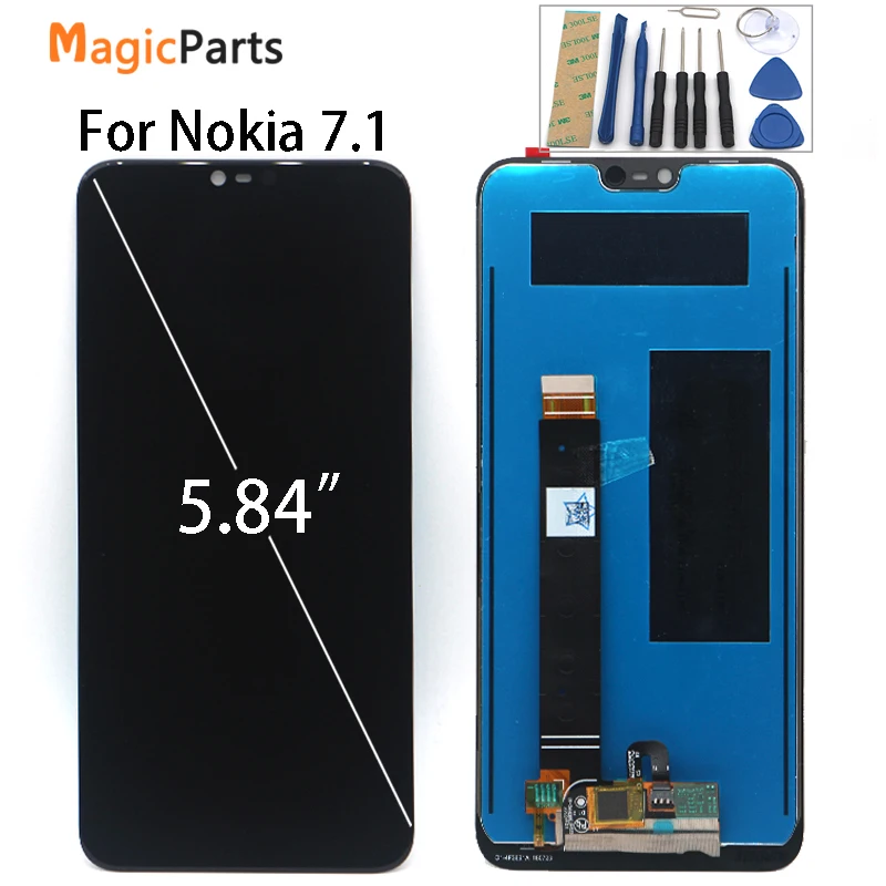 100% оригинал для Nokia 7 1 ЖК-дисплей сенсорная панель экрана 5 84 &quotЖК-дигитайзер