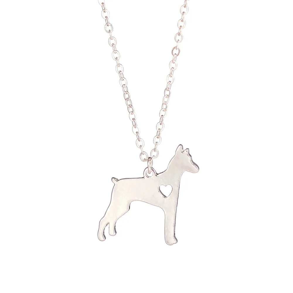 Горячая продажа 10 шт Doberman Ожерелье Подвеска для собаки пинцер собака порода Шарм