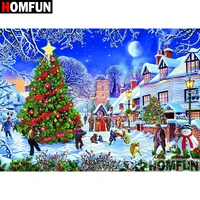 homfun 5d diy diamond painting full squareround drill christmas gift embroidery cross stitch gift home decor gift a08467