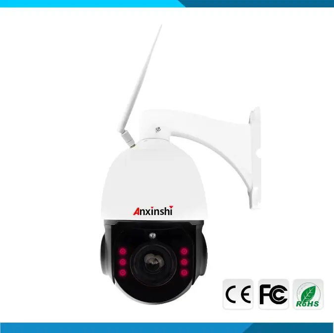 4.5 дюймов 4x зум 2.0mp 1080 P P2P ptz Wi-Fi Беспроводной IP Высокое Скорость купол Камера ip 66 с sd