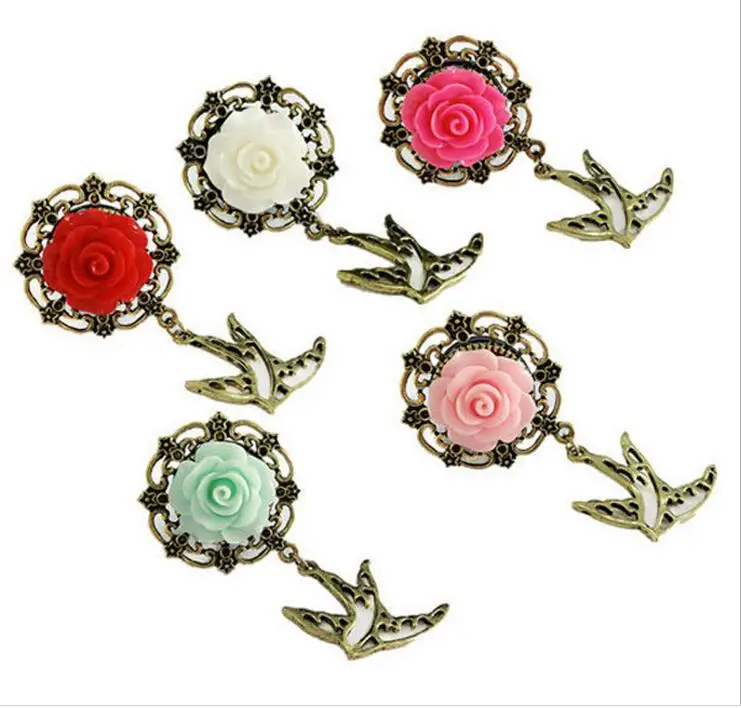 1 шт. кулон цветы болтаются тоннели в Уши пирсинг Калибр пробки и Туннели