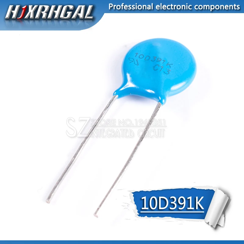 20 шт. Варистор 10D391K 390V пьезорезистор 10D391 hjxrhgal|Резисторы| |