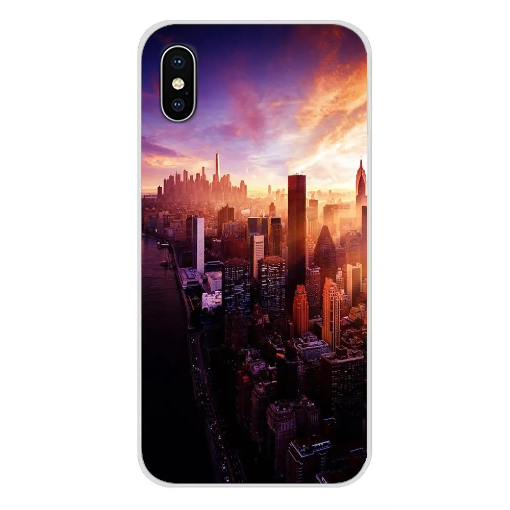 Красивый городской пейзаж для Motorola Moto X4 E4 E5 G5 G5S G6 Z Z2 Z3 G G2 G3 C Play Plus Аксессуары чехлы