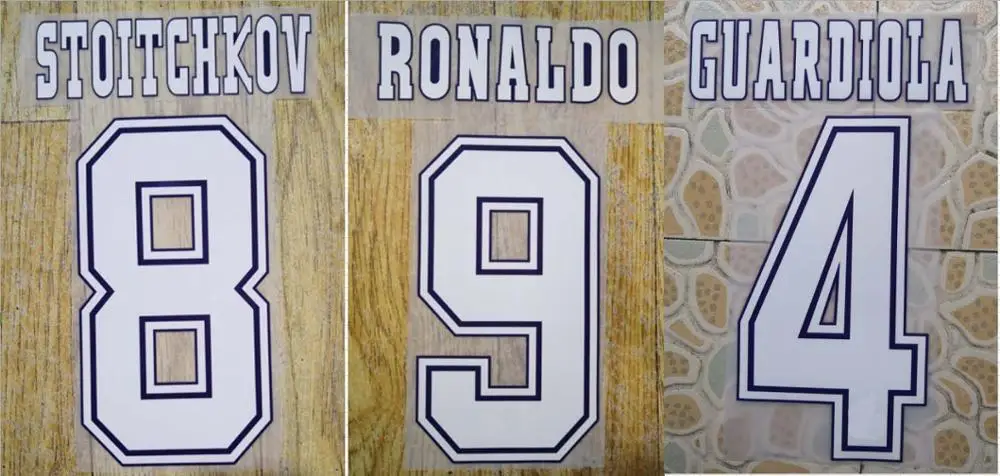 1997 1999 Роналду стоячков GUARDIOLA nameset патч значок|Заплатки| |
