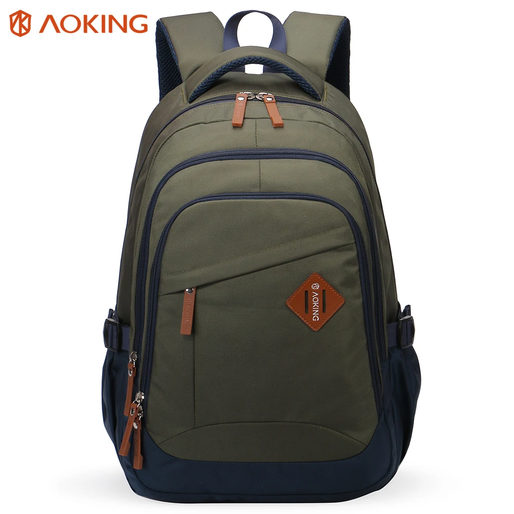Aoking нейлон Унисекс Рюкзак Колледж школьные рюкзак Сумки для подростков простой